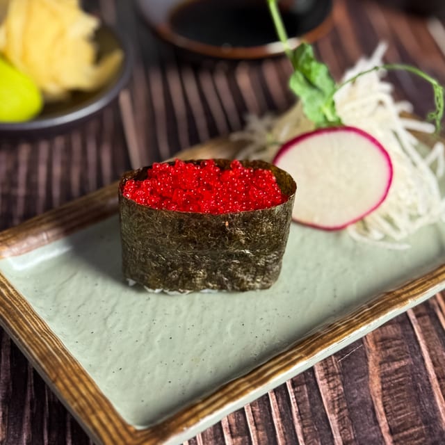Flying Fish Roe Sushi.