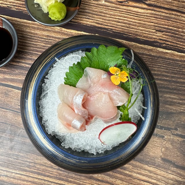 Red Snapper Sashimi.