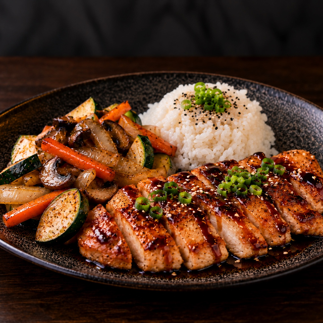 Chicken Teriyaki Entree.