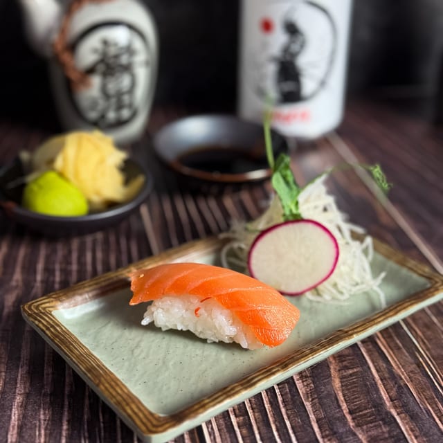 Smoked Salmon Sushi.