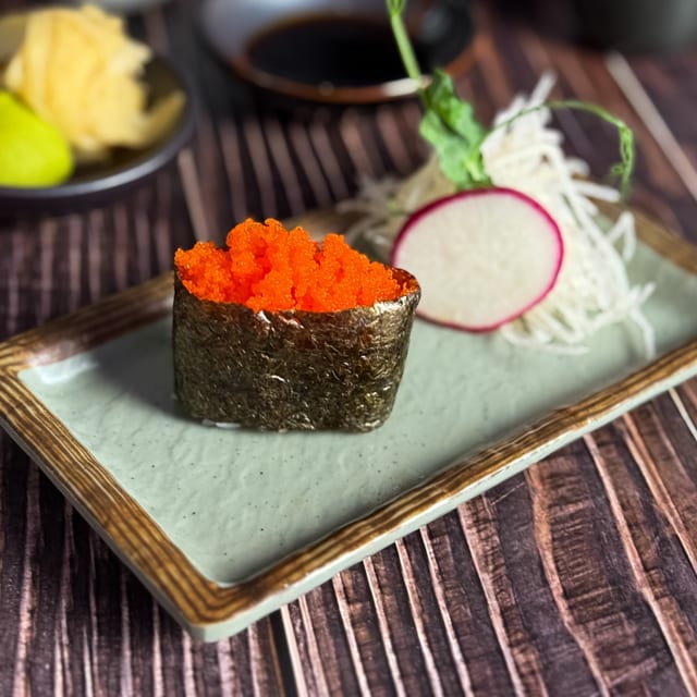 Smelt Fish Roe Sushi.