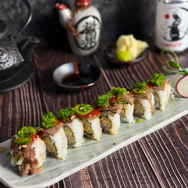Steak & Shrimp Roll.