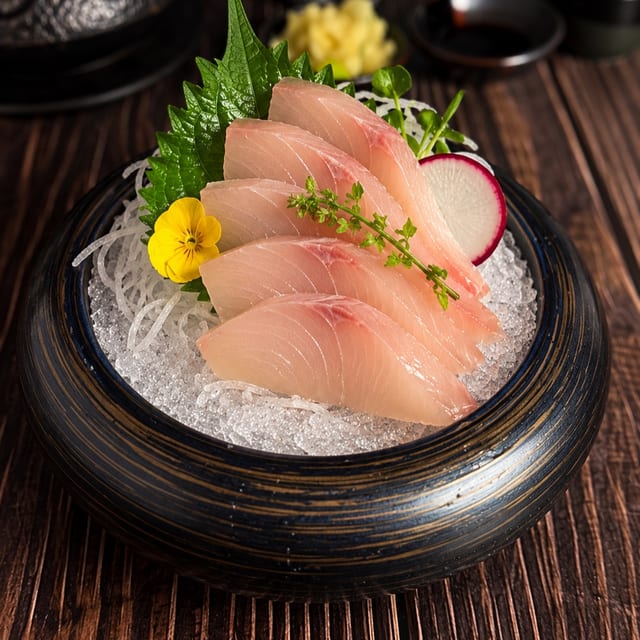Yellowtail Sashimi.
