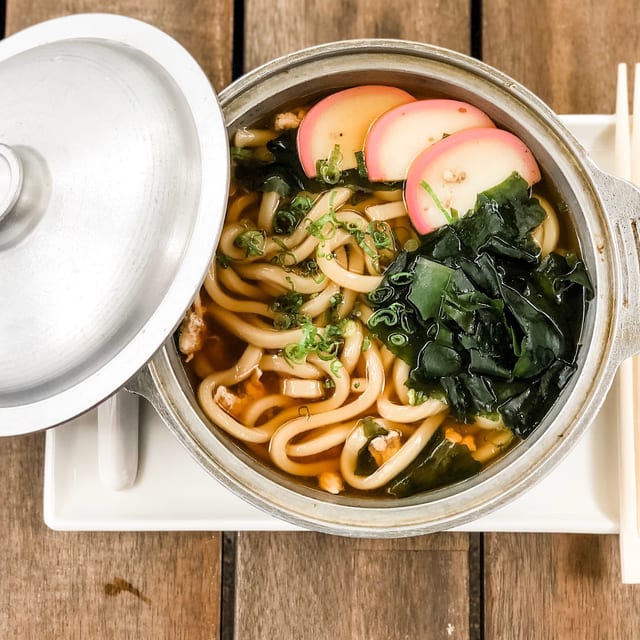 Udon Shrimp Tempura Soup.