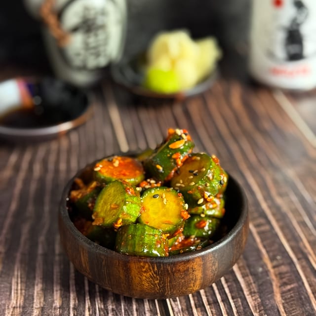 Crispy Garlic Cucumber.