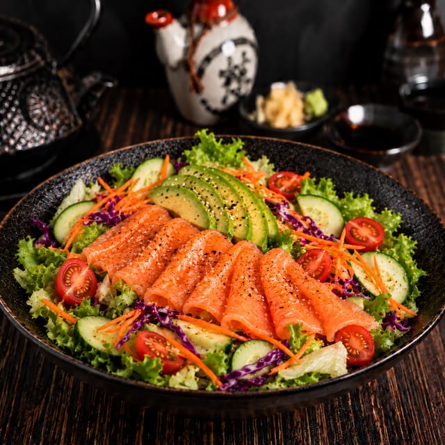 Smoked Salmon Salad.
