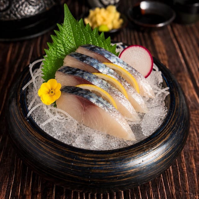 Mackerel Sashimi.