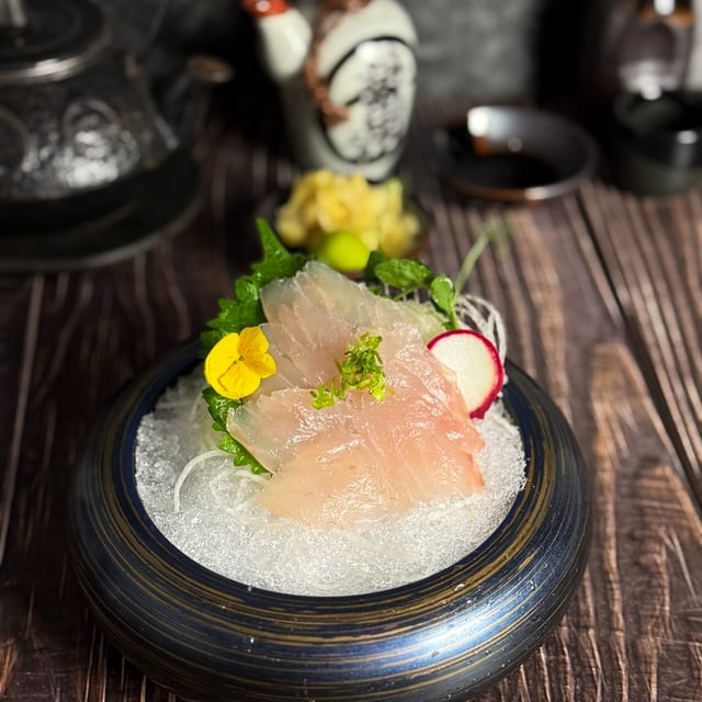 Flounder Sashimi.