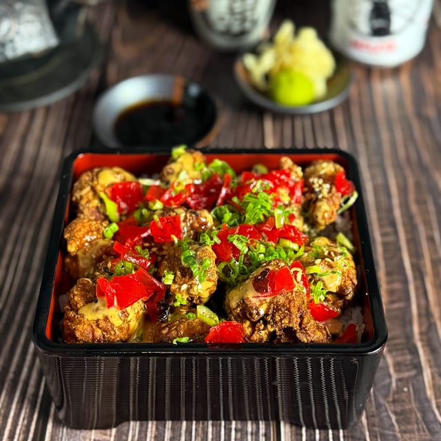 Chicken Karaage Don Dinner.