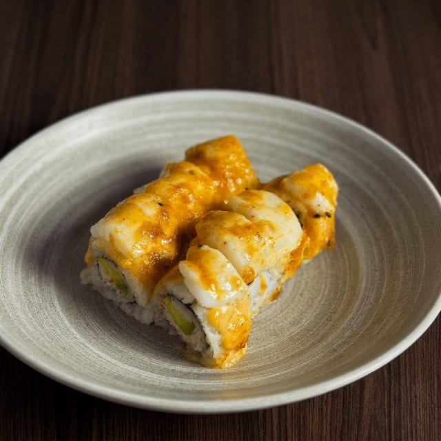 Stuffed Calamari Roll.