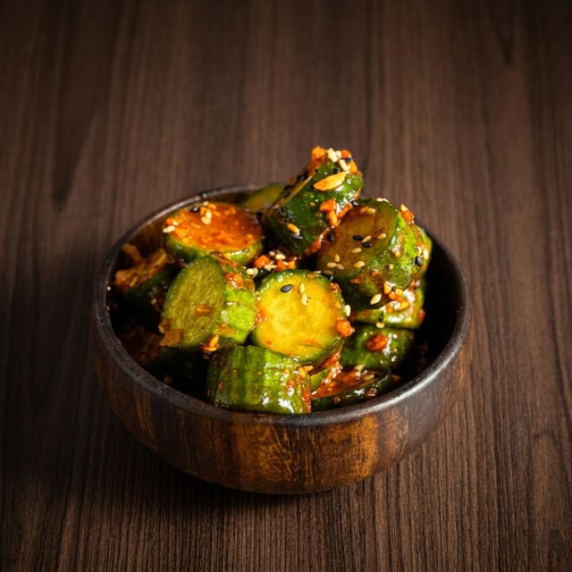 Crispy Garlic Cucumber.