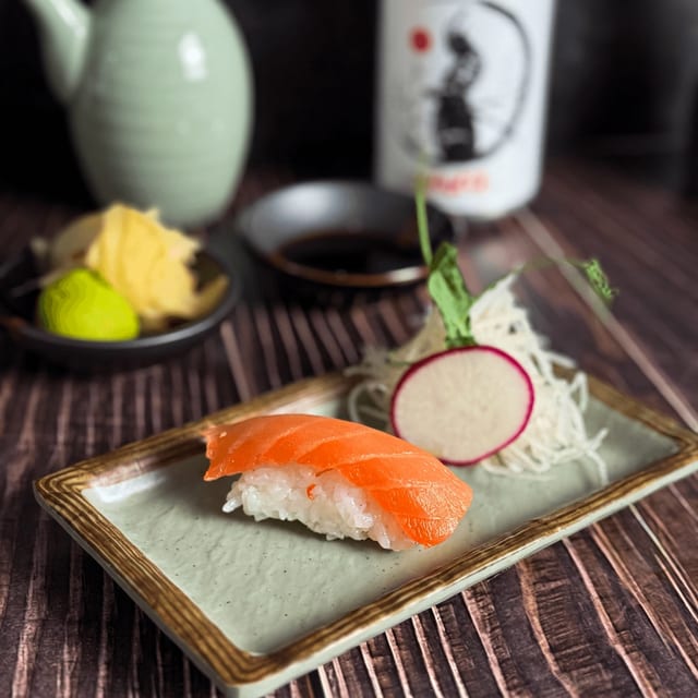 Smoked Salmon Sushi.