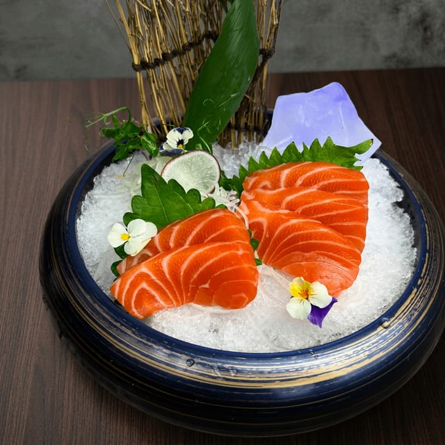 Salmon Sashimi.
