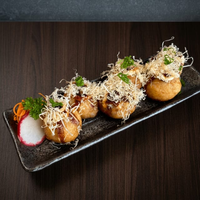 Takoyaki.