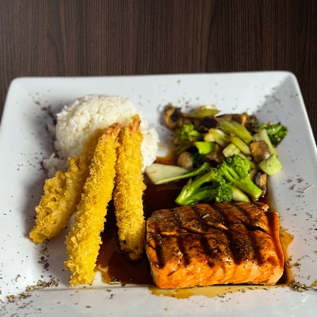 Salmon Teriyaki Lunch.