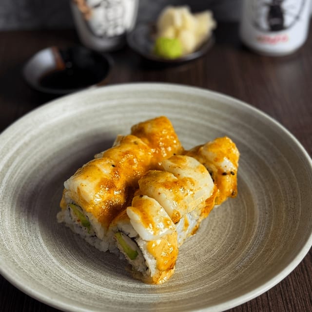 Stuffed Calamari Roll.