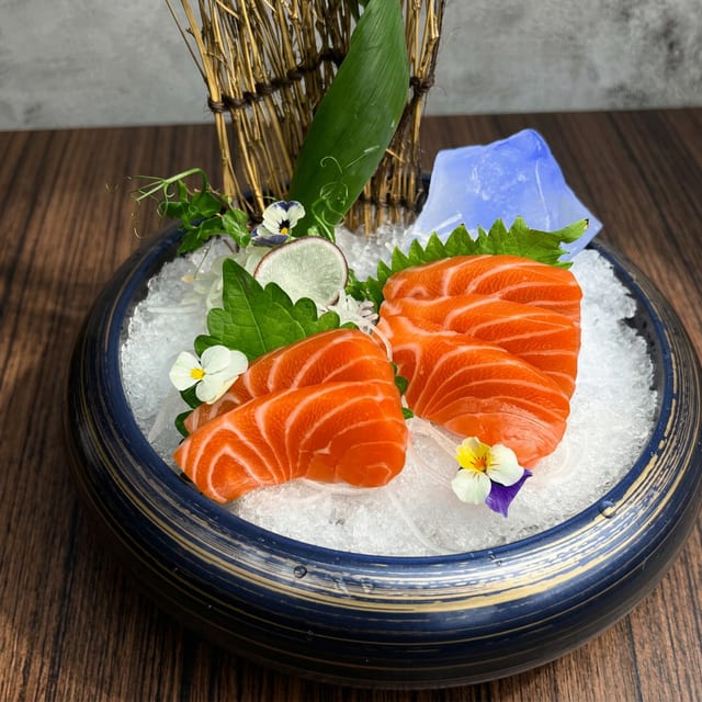 Salmon Sashimi.